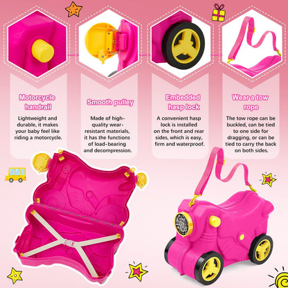 Kid Suitcase Ride On Sit - Image 6