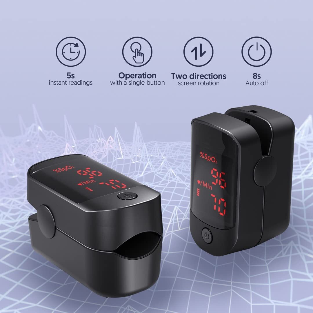 Pulse Oximeter Oxygen Monitor Finger - Image 6
