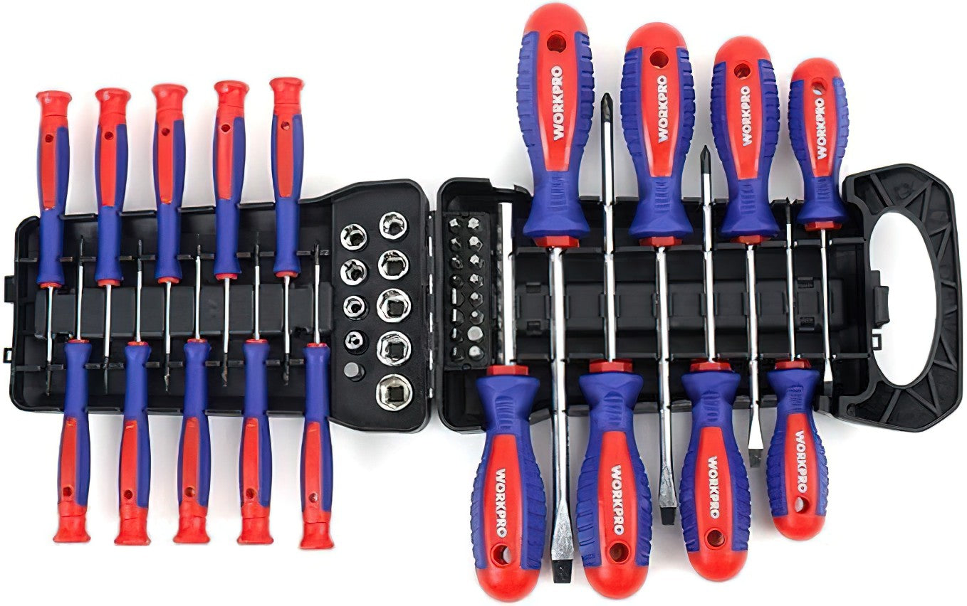 45PCS Precision Standard Screwdriver Set with - Front view