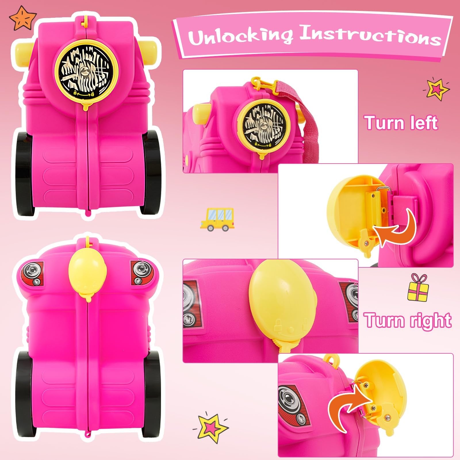 Kid Suitcase Ride On Sit - Image 4