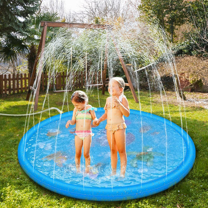Splash Pad Sprinkler Play Mat Toys - Front view