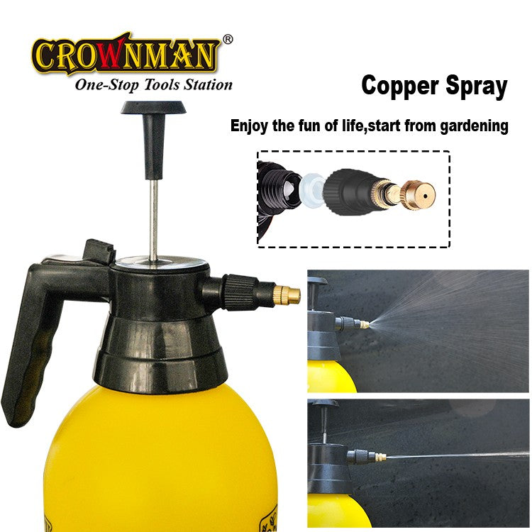 2L Garden Hand Pump Sprayer Heavy Duty Pressure Spray Bottle Adjustable Nozzle