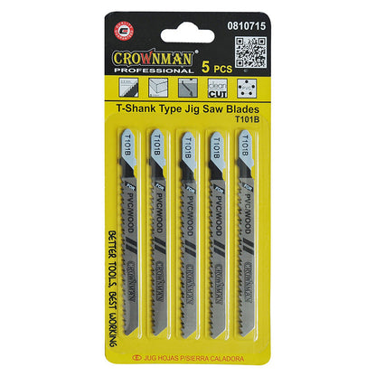 5PCS Jig Saw Blade Set T-Slot Fitting Jigsaw - product image 7 of 8