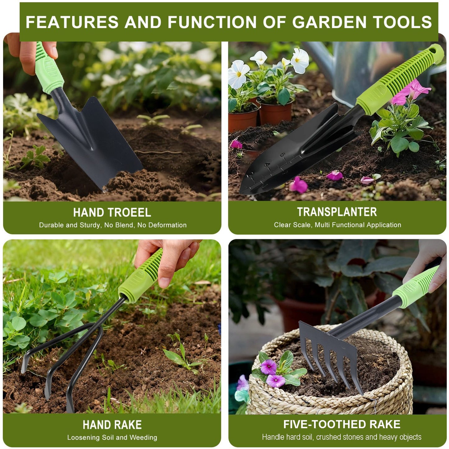 6 PCS Garden Tools Set Gardening - Detail view