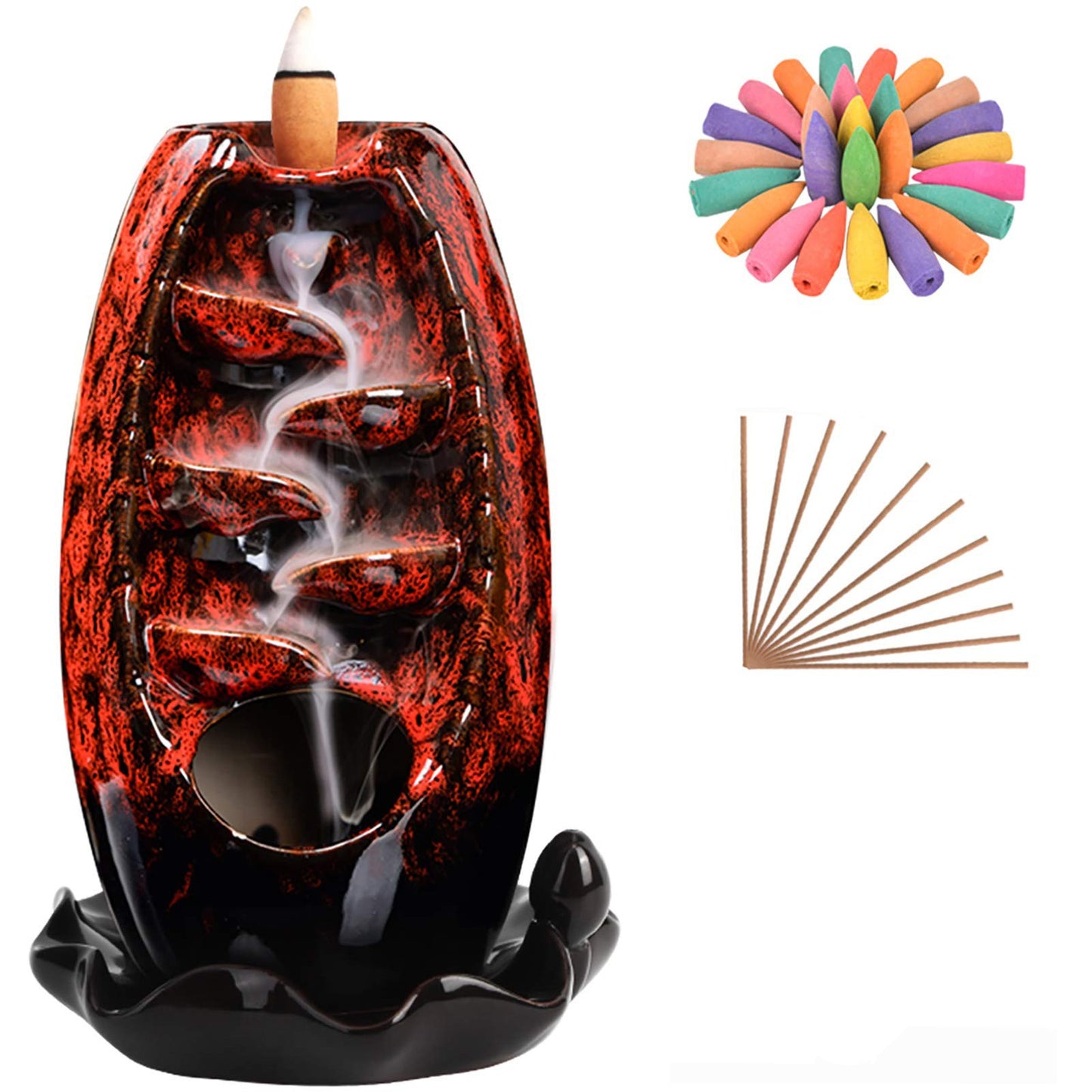 Backflow Incense Burner 5IN1 Waterfall - Image 9