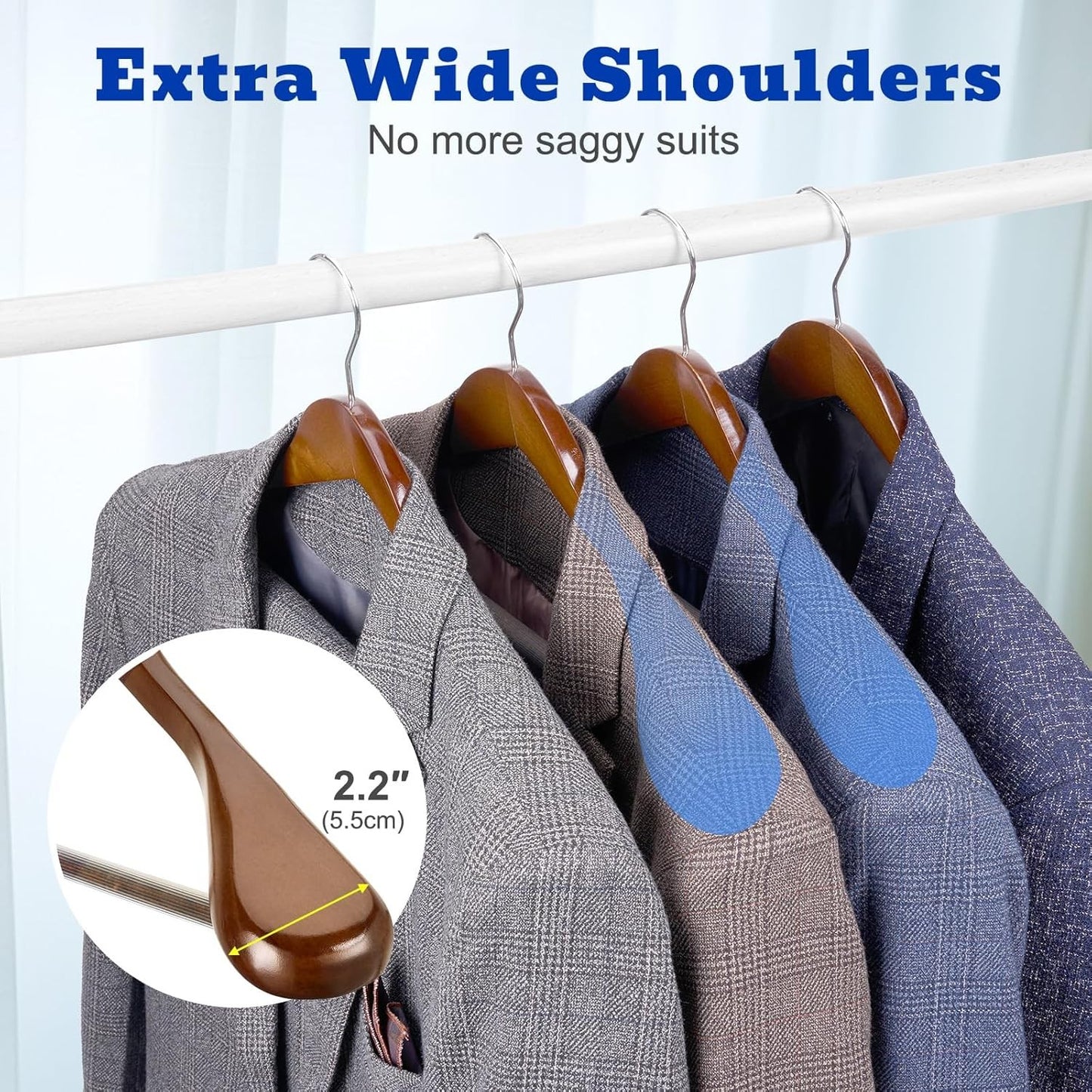 Wooden Suit Coat Hangers Adult - Image 4