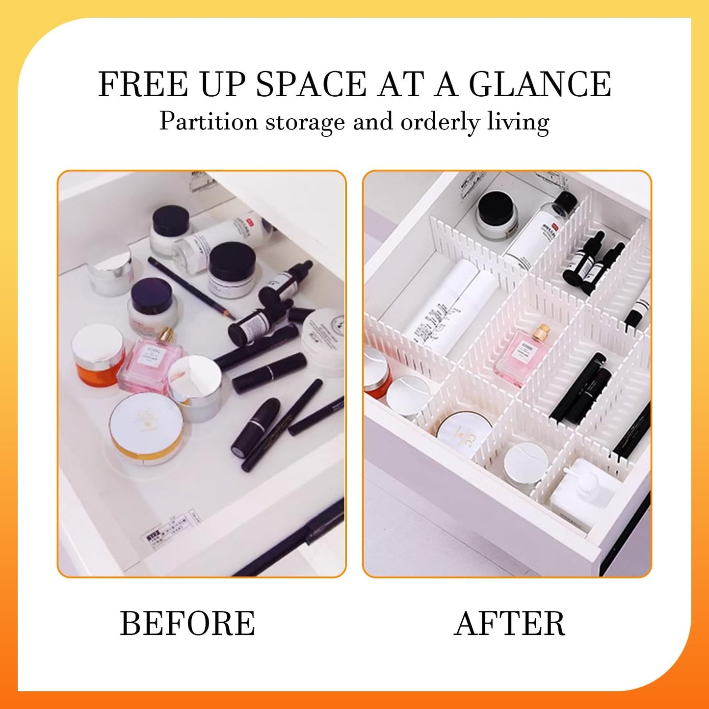 24PCS Drawer Divider Adjustable DIY - Image 3