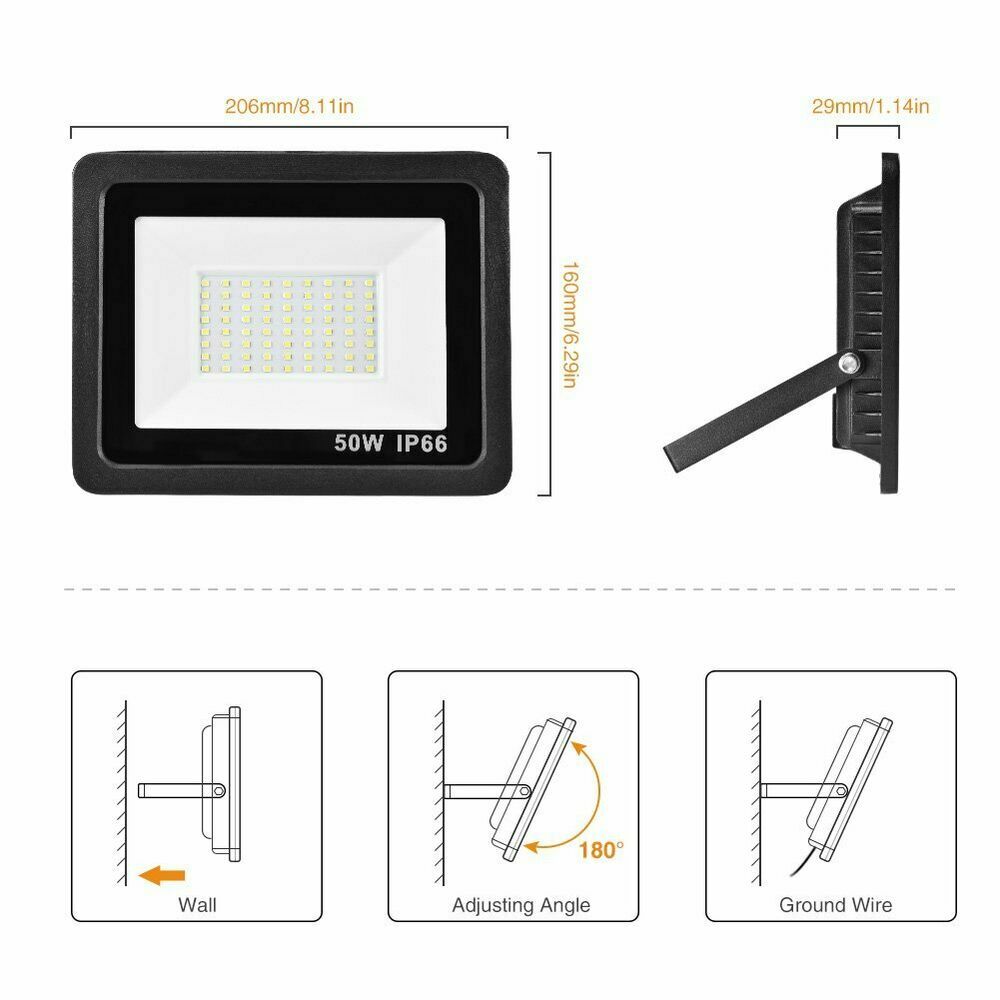 50W-200W LED Floodlights Waterproof Outdoor - Image 7