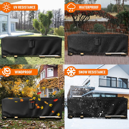 Heavy Duty Garden Patio Furniture Cover - Detail view