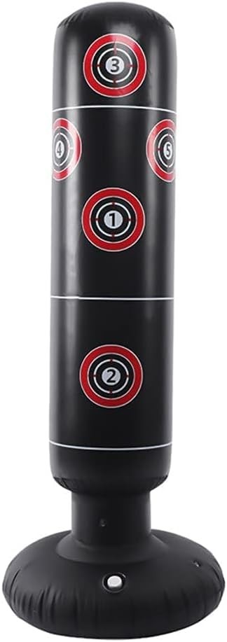 Inflatable Punch Bag Kids Adults Free Standing Boxing Kickboxing Training 160CM