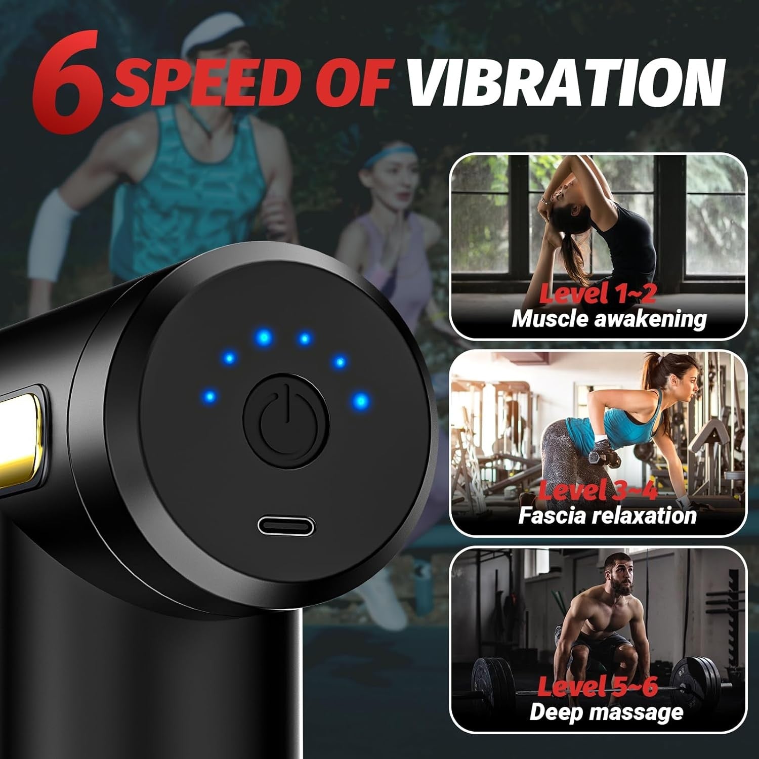 Massage Gun Deep Tissue Muscle Massager - Detail view
