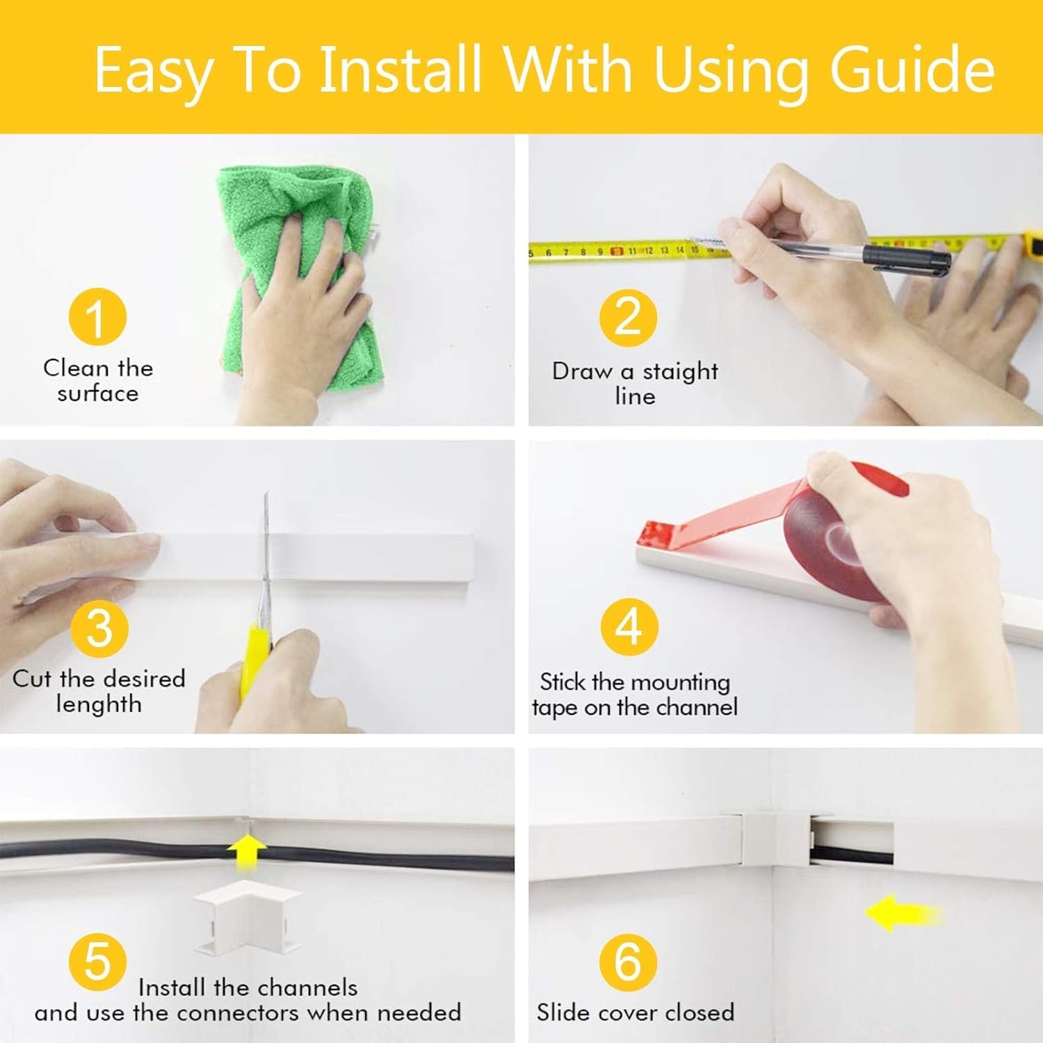 Trunking Cable Wall Cord Management - Image 6