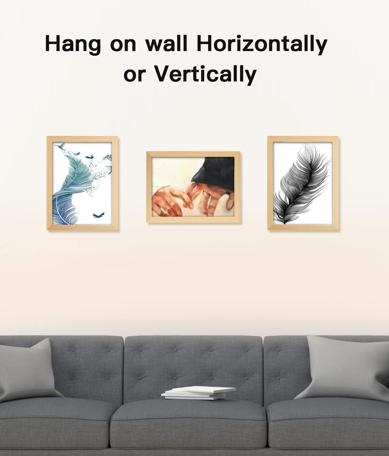 2PCS A4 Picture Frame Wood - Image 4