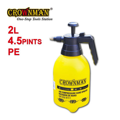 2L Garden Hand Pump Sprayer Heavy Duty Pressure Spray Bottle Adjustable Nozzle