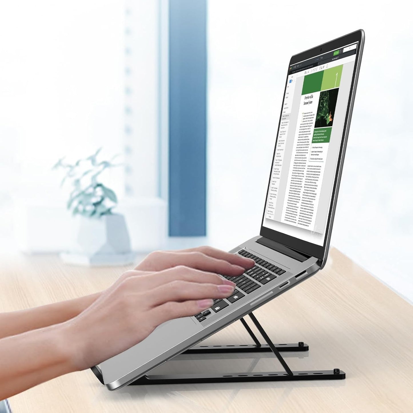 Laptop Stand Portable Riser for Desk - Detail view