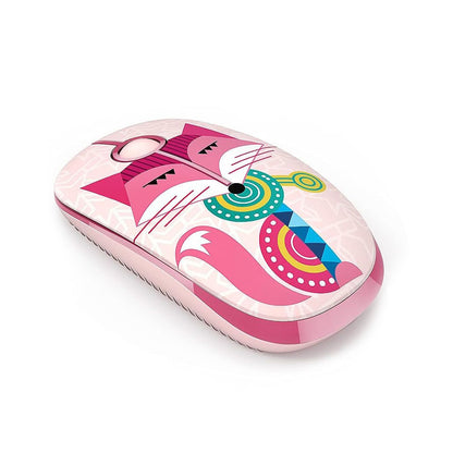 Wireless Mouse Pink Silent Computer Ergonomic - Front view