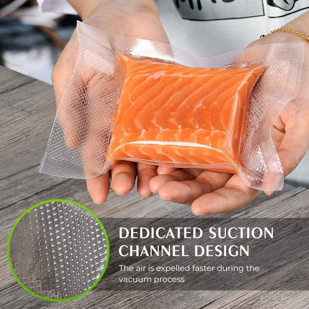 6Pack Food Vacuum Sealer Rolls Bags - Detail view