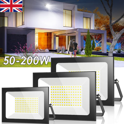 50W-200W LED Floodlights Waterproof Outdoor Lights - Front view