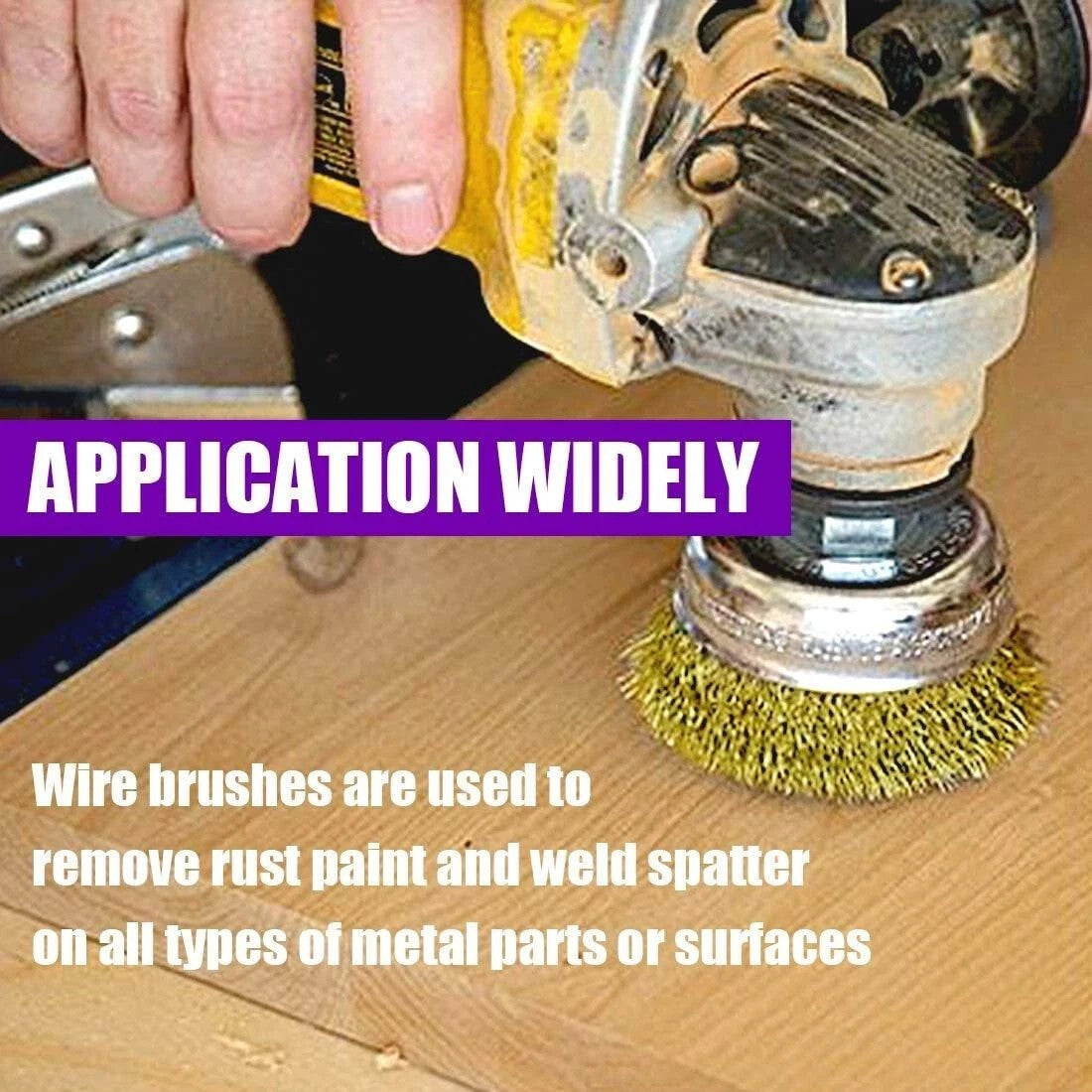 5PCS Rotary Brass Wire Cleaning Wheel Cup Brush - product image 6 of 6