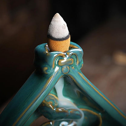 Ceramic Smoke Backflow Incense Burner - Image 4