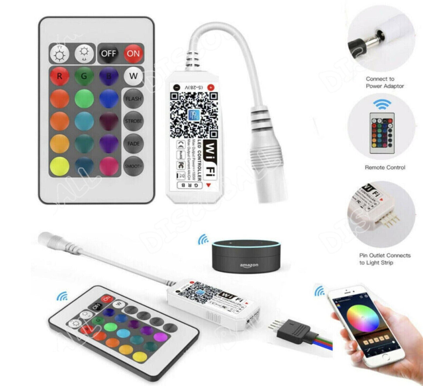 WiFi Smart LED Strip Lights Controller - Detail view