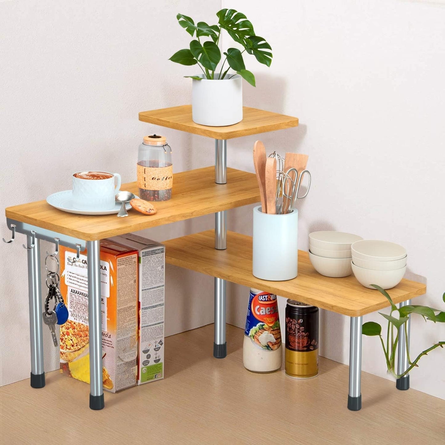 3 Tier Counter Corner Shelf - Image 8