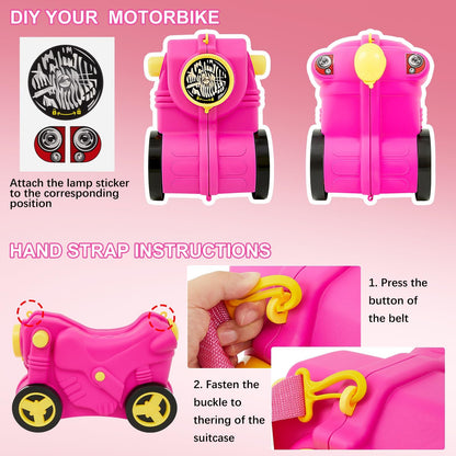 Kid Suitcase Ride On Sit - Image 5