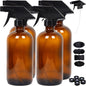 Amber Spray Bottles Essential Oil Atomiser - Front view