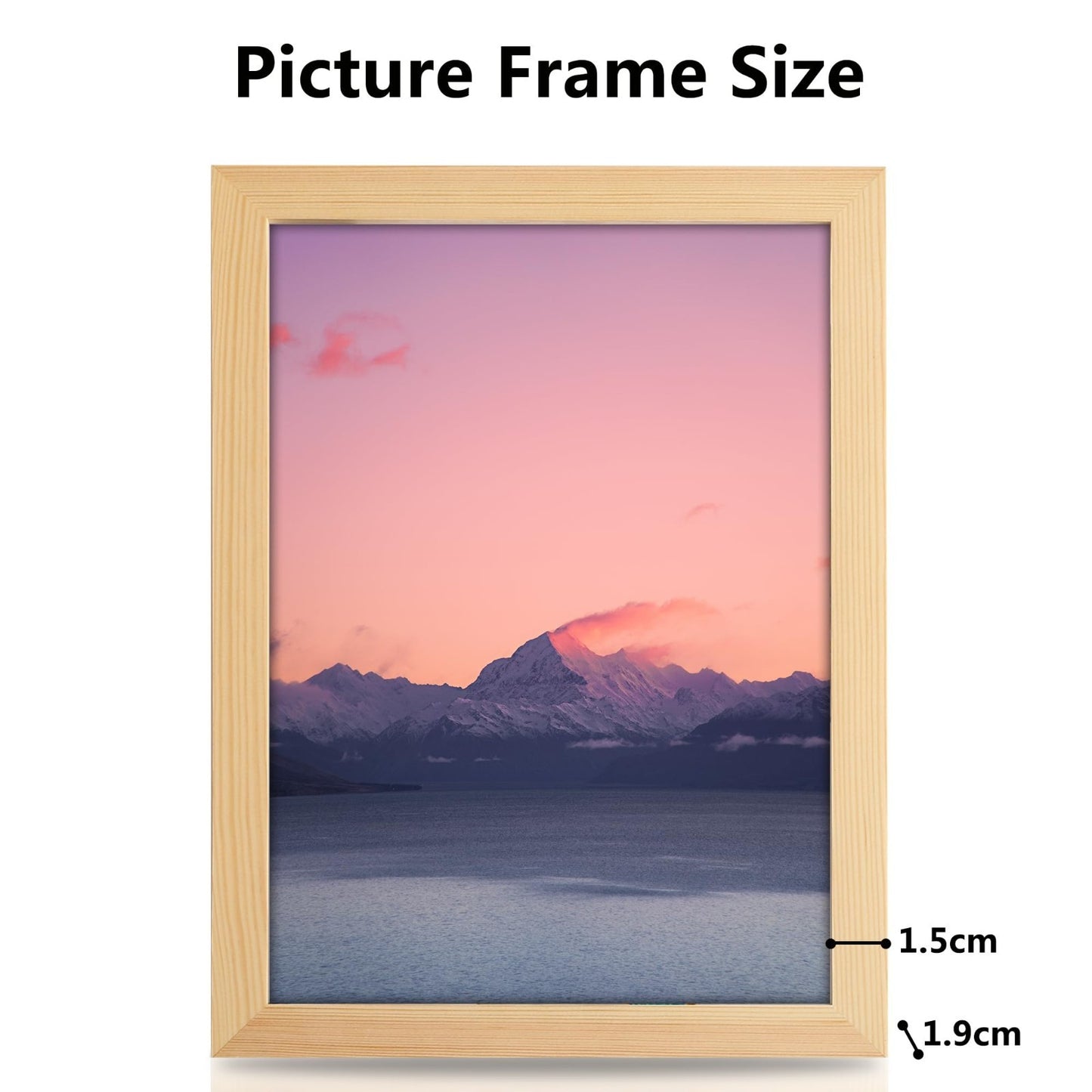 2PCS A4 Picture Frame Wood - Image 6