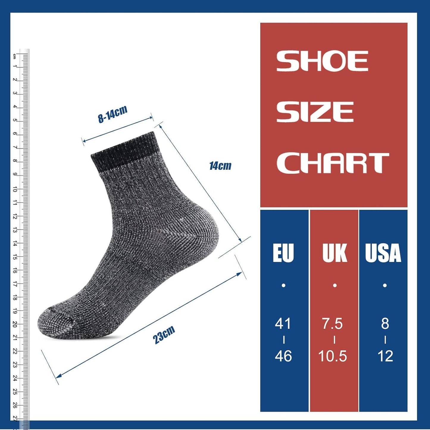 Men's Socks Antimicrobial Thermal 80% - Image 6