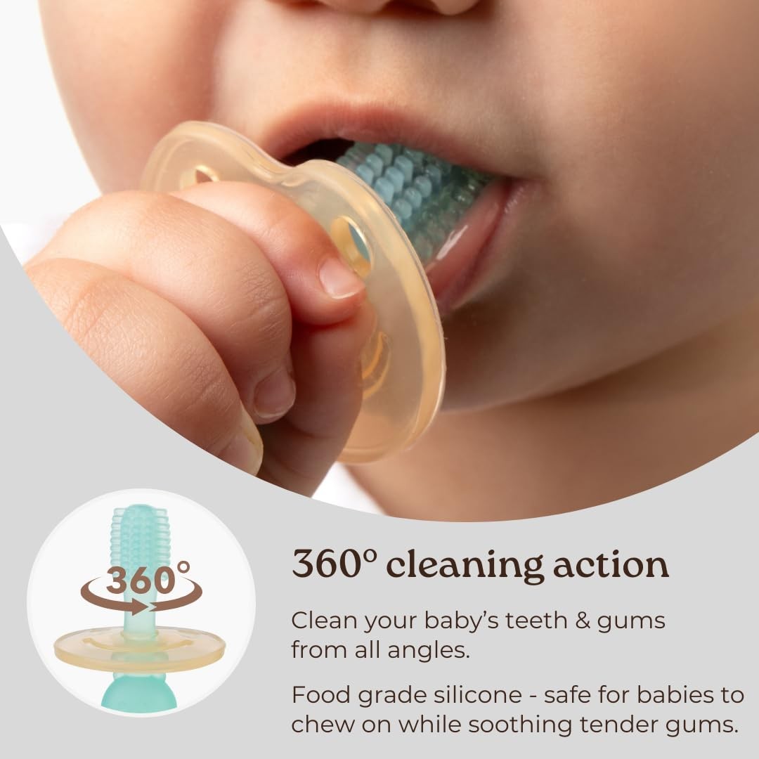 360° Silicone Baby Toothbrush Teether - Image 5