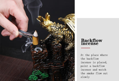 Dragon Backflow Incense Burner 60Cones - Image 5