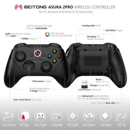 BEITONG Asura 2 Pro Wireless Game - Detail view