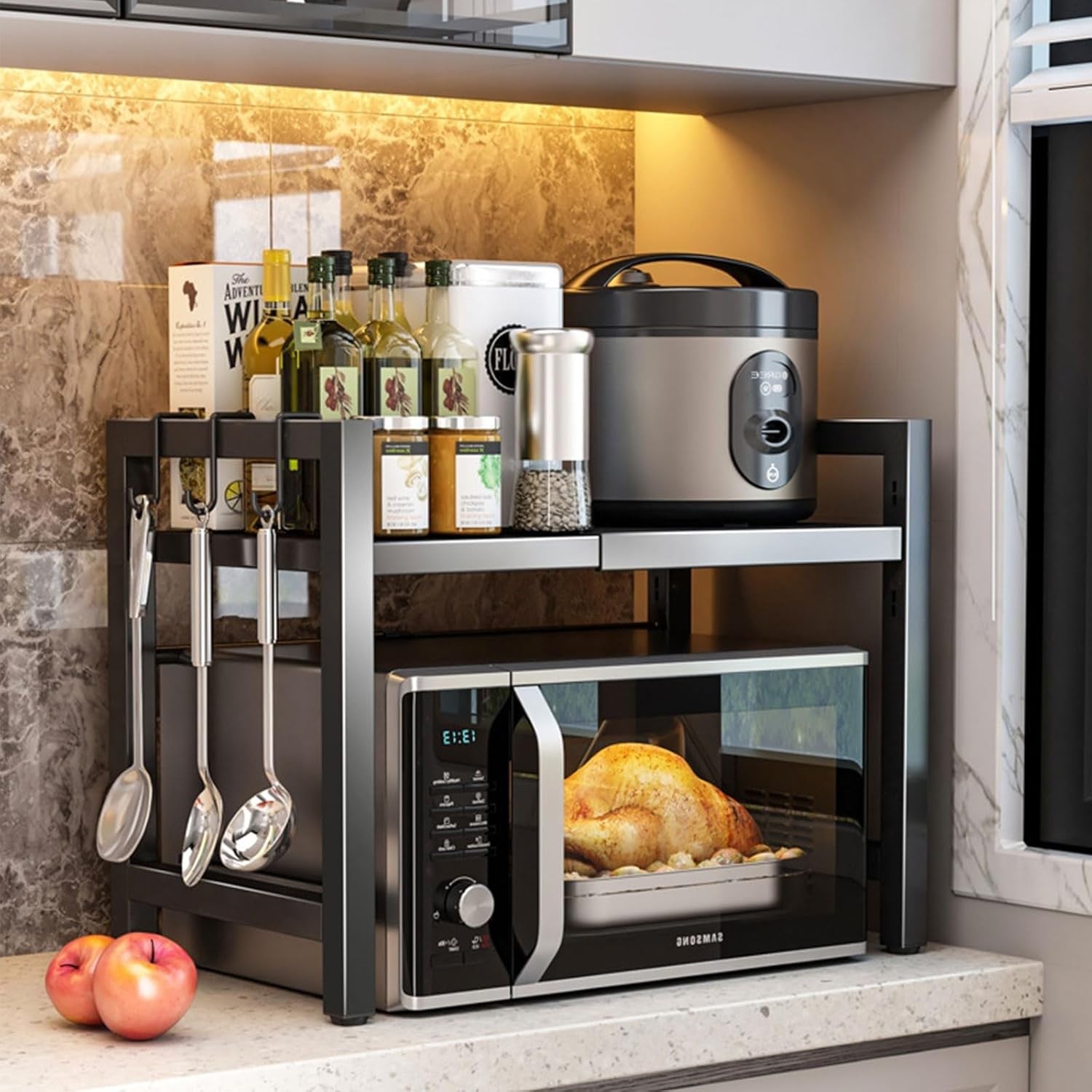 2 Tier Expandable Microwave Oven - Image 4