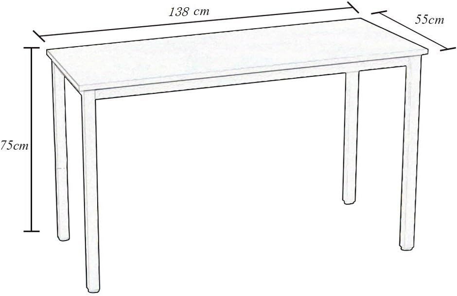 Computer Desk Workstation 138x55cm Office - Image 3