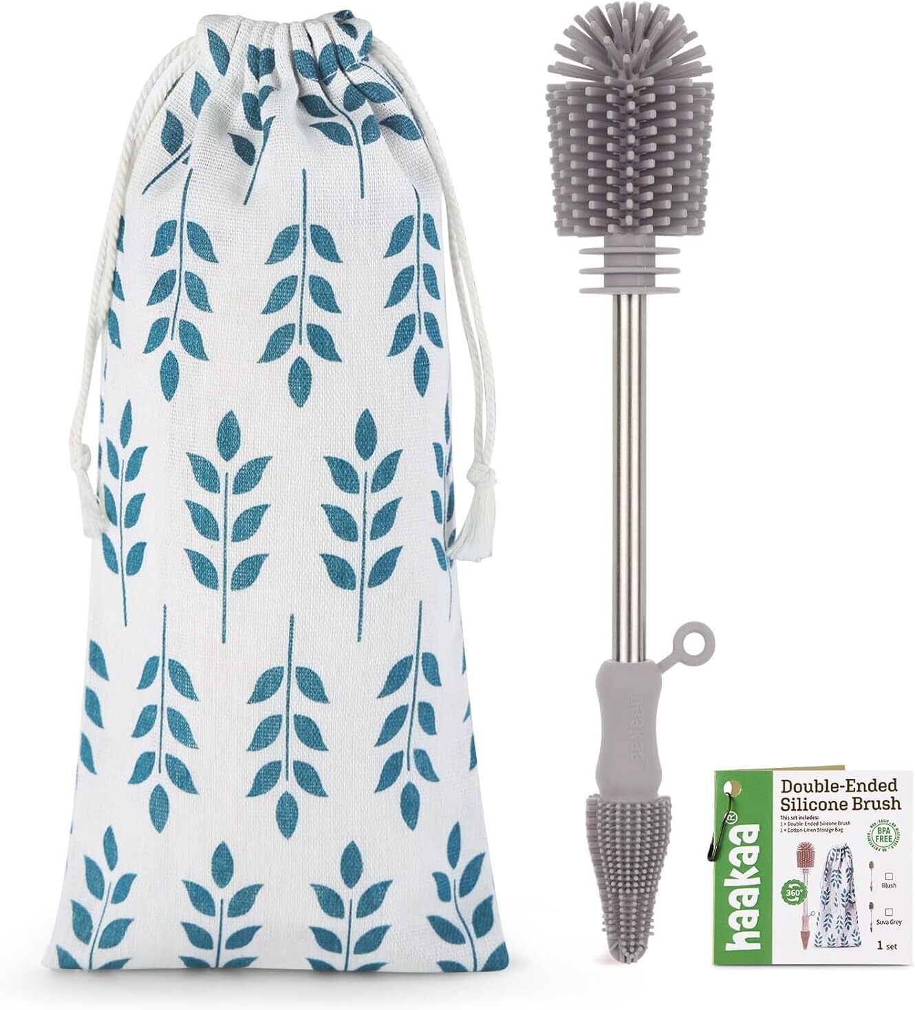 Silicone Cleaning Brush Baby Bottle Cleaner - Front view