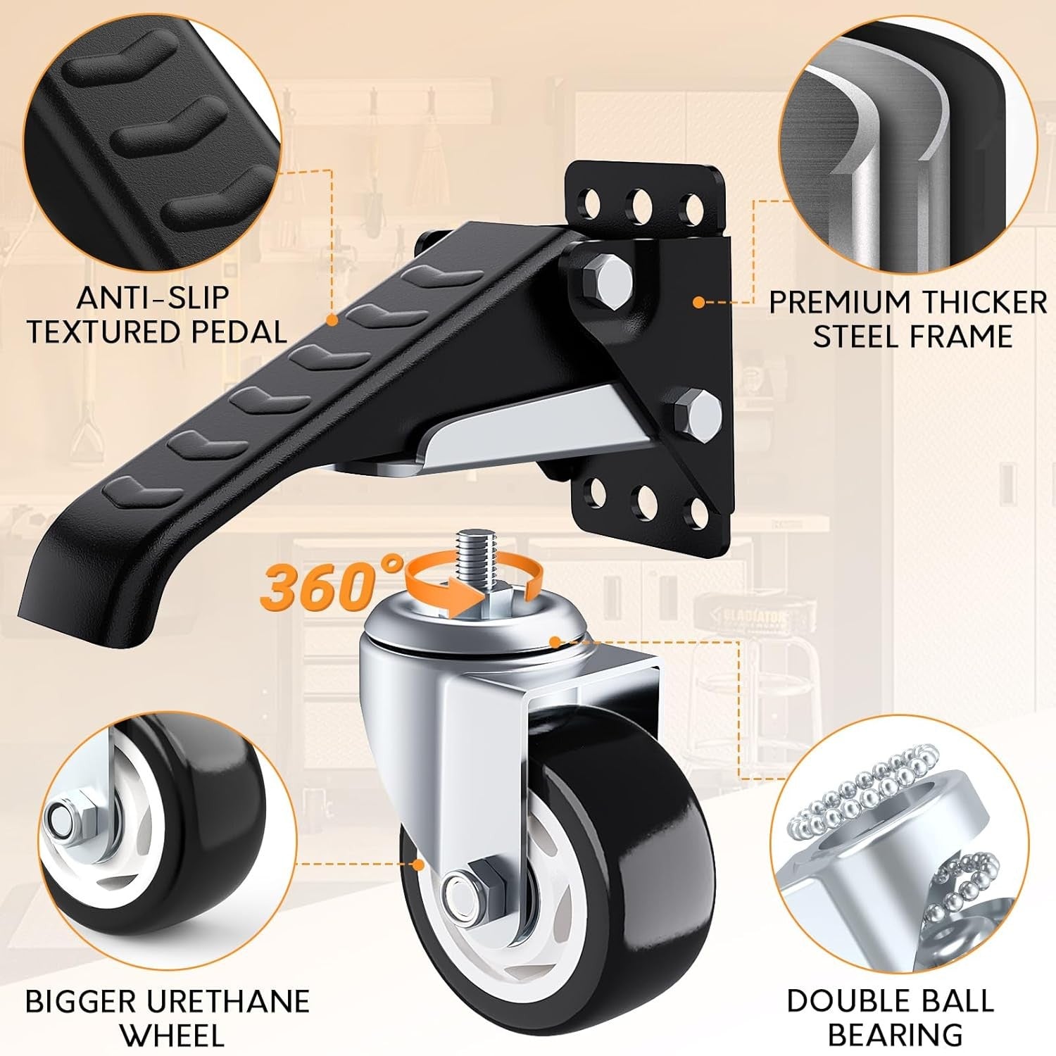 Casters Kit 880 Lbs Heavy - Image 3