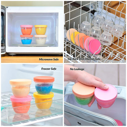 18PCS Small Food Storage 4oz/6oz - Image 3