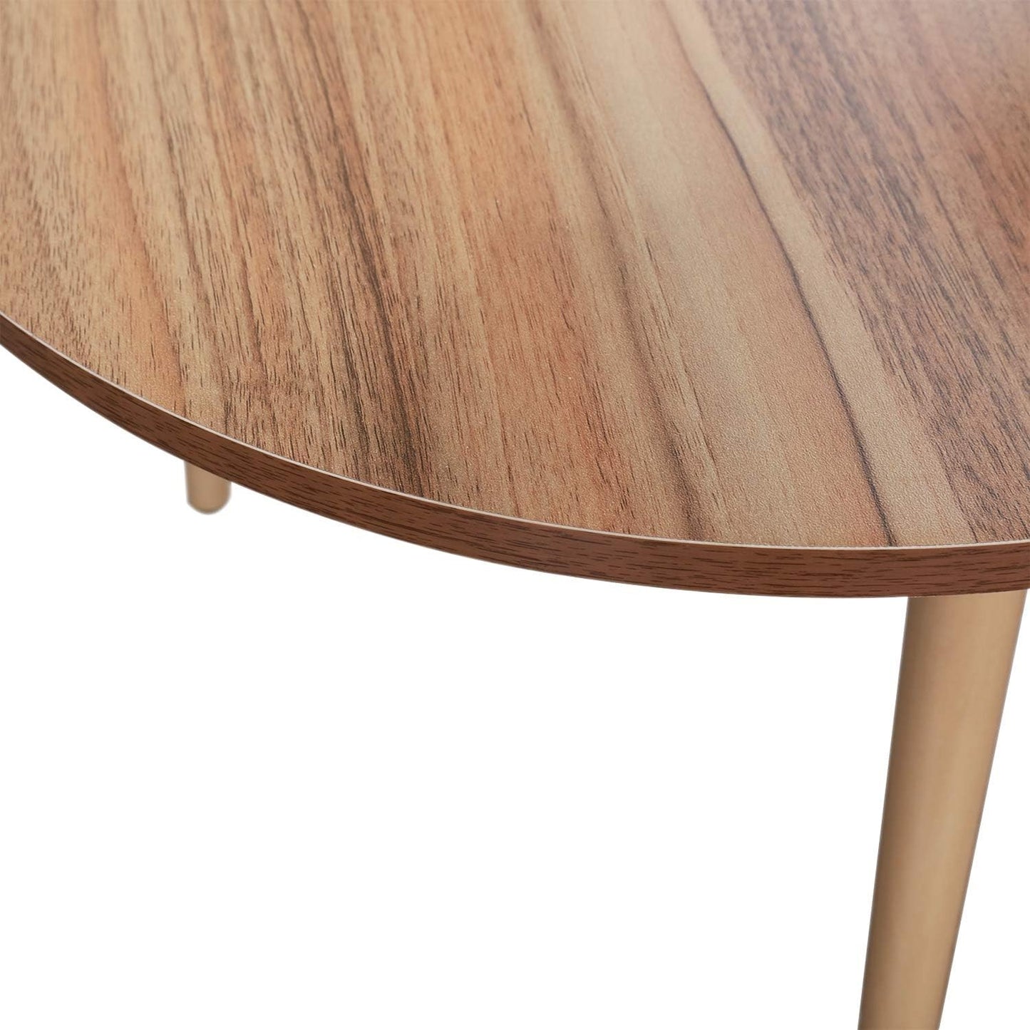 Coffee Tables Round Stacking Sofa Side Living Room Bedroom 55x42.5cm Oak Modern