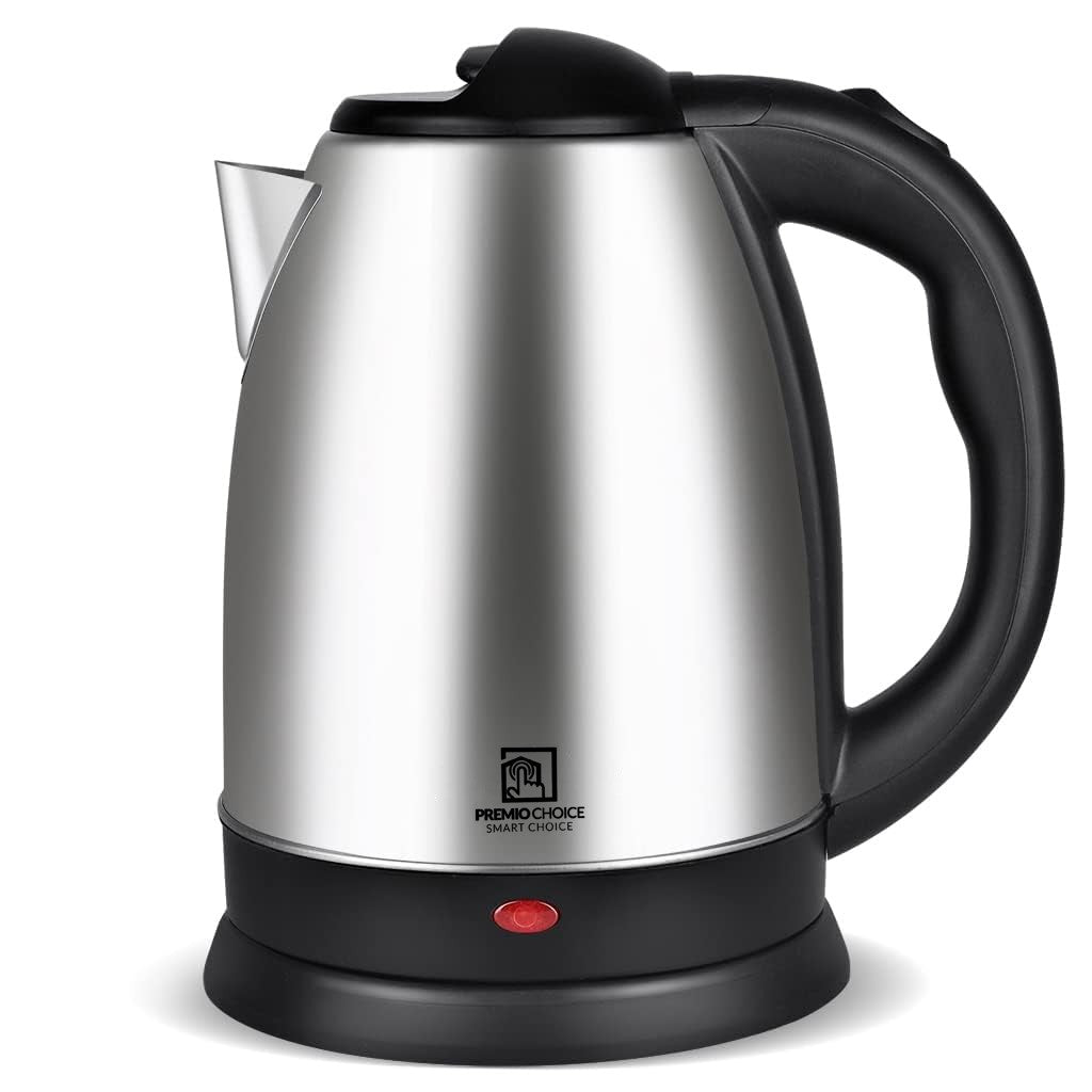 Brushed Stainless Steel & Black Electric - Front view