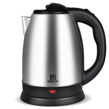 Brushed Stainless Steel & Black Electric - Front view