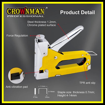 Heavy Duty Staple Gun Tacker Stapler Upholstery - product image 4 of 6