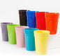 9 x 350ml Reusable Plastic Cups Small Drinking Tumblers Set Kids Kitchen Picnics