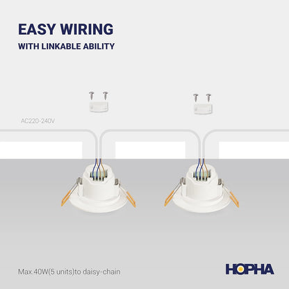 6x Recessed LED Spotlights Flat - Image 5