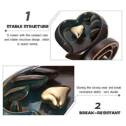 Backflow Incense Burner 14CM Heart - Image 6