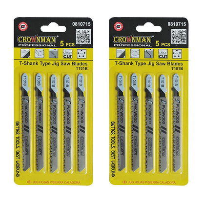 5PCS Jig Saw Blade Set T-Slot Fitting Jigsaw - product image 8 of 8