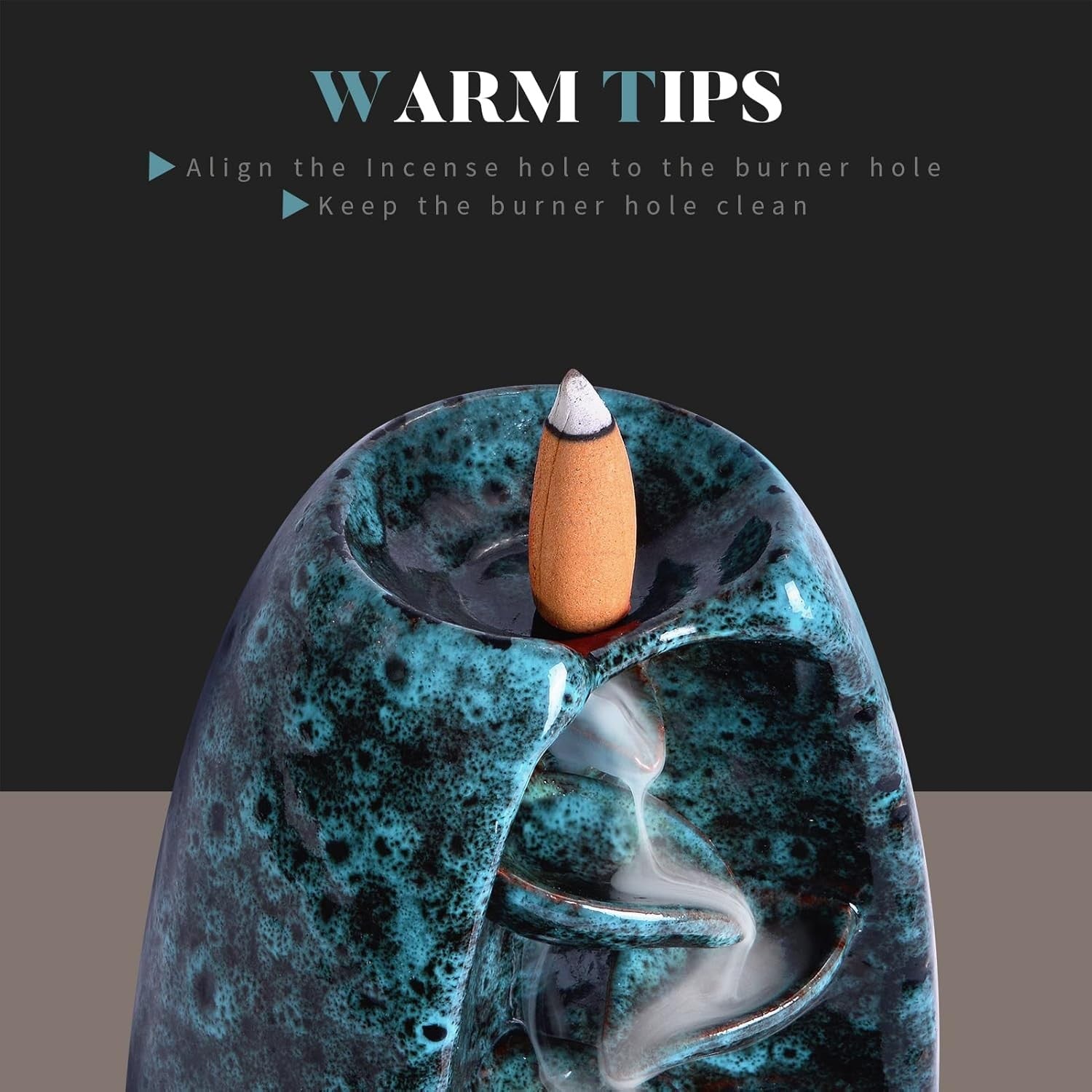Backflow Holder Incense Burner Ceramic - Image 5