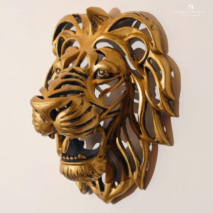 Gold Lion Head Wall Decor - Image 5