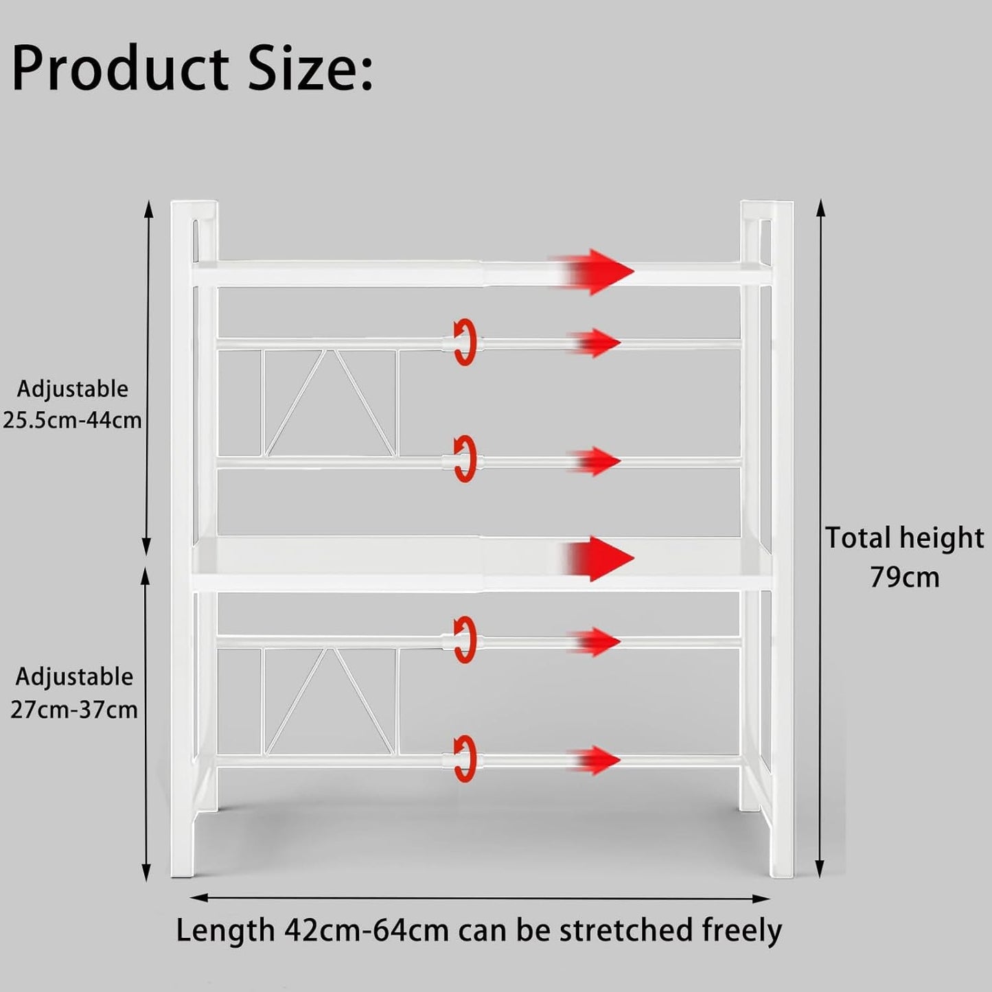 3 Tier Expandable Rack Stand - Image 6