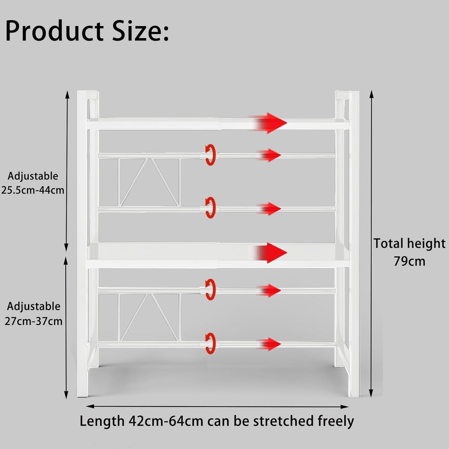3 Tier Expandable Rack Stand - Image 6